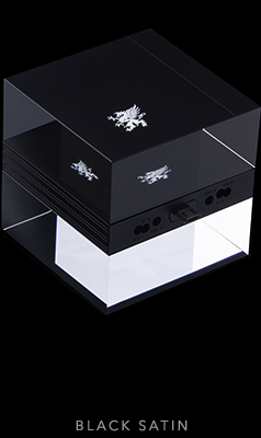 m|CUBE - black satin