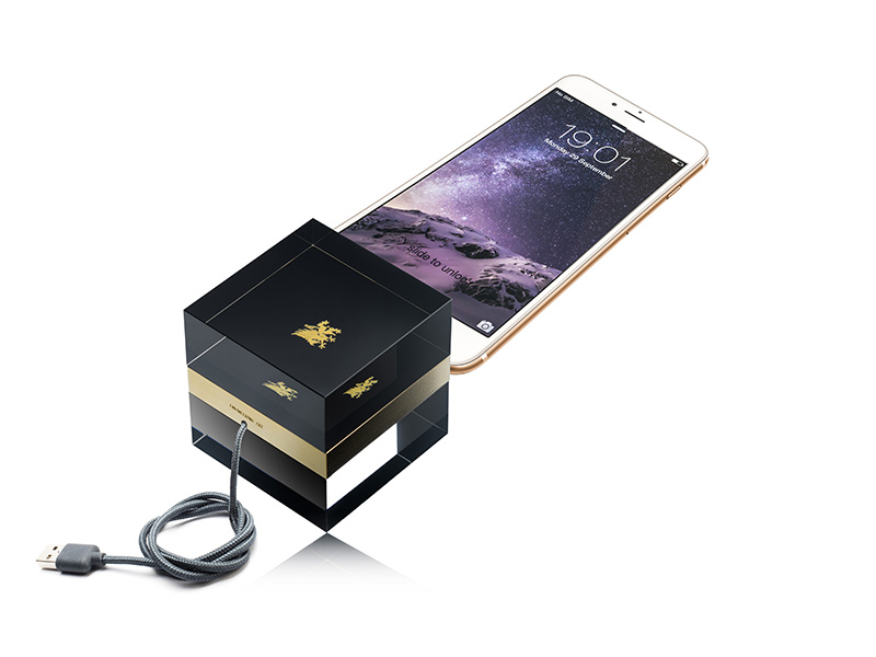 m|CUBE - black satin